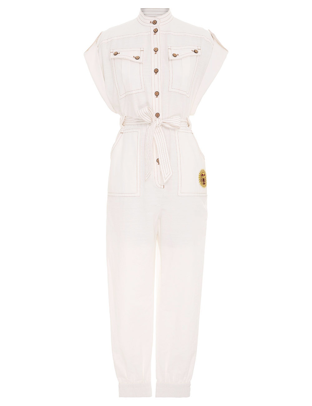 オールインワン・サロペット Zimmermann Jumpsuits Zimmermann TIGGY SHORT SLEEVE JUMPSUIT | REVERSIBLE