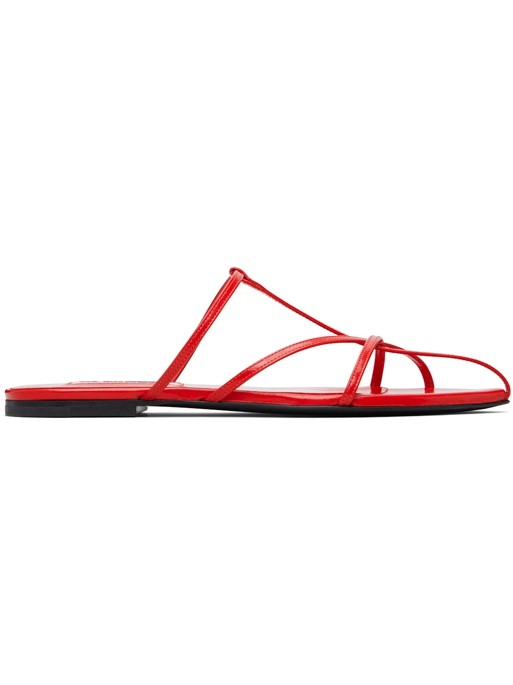 Red Pointed Toe Sandals - 1