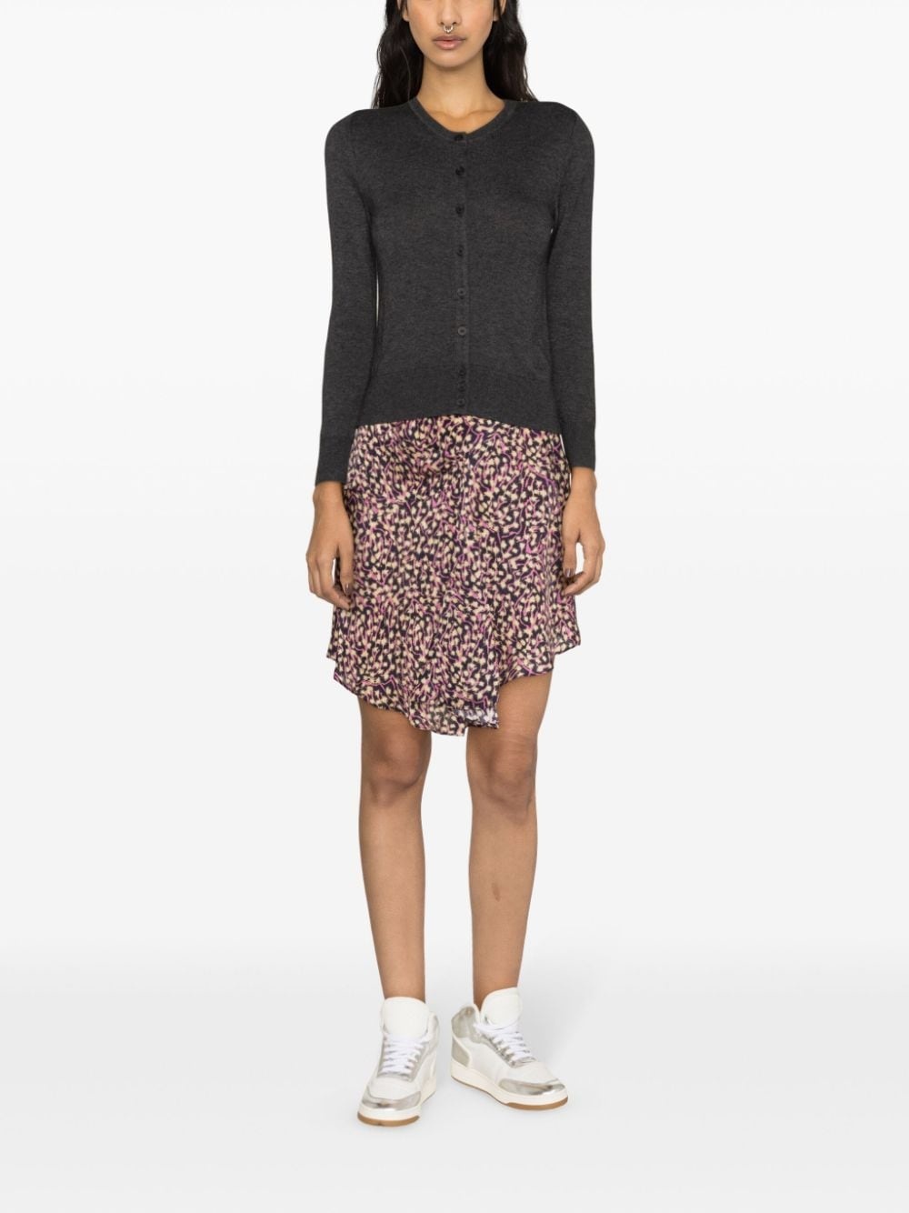 Selena asymmetric draped skirt - 2