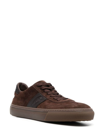 Tod's logo-patch low-top sneakers outlook