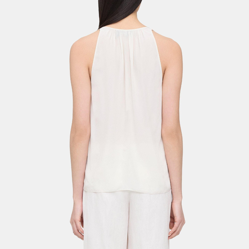 Theory Sleeveless Tie-Neck Top in Viscose outlook