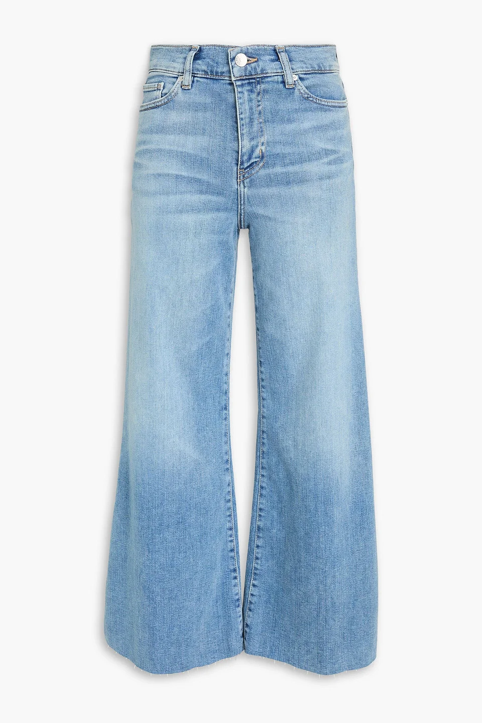 Le Palazzo Crop high-rise wide-leg jeans - 1