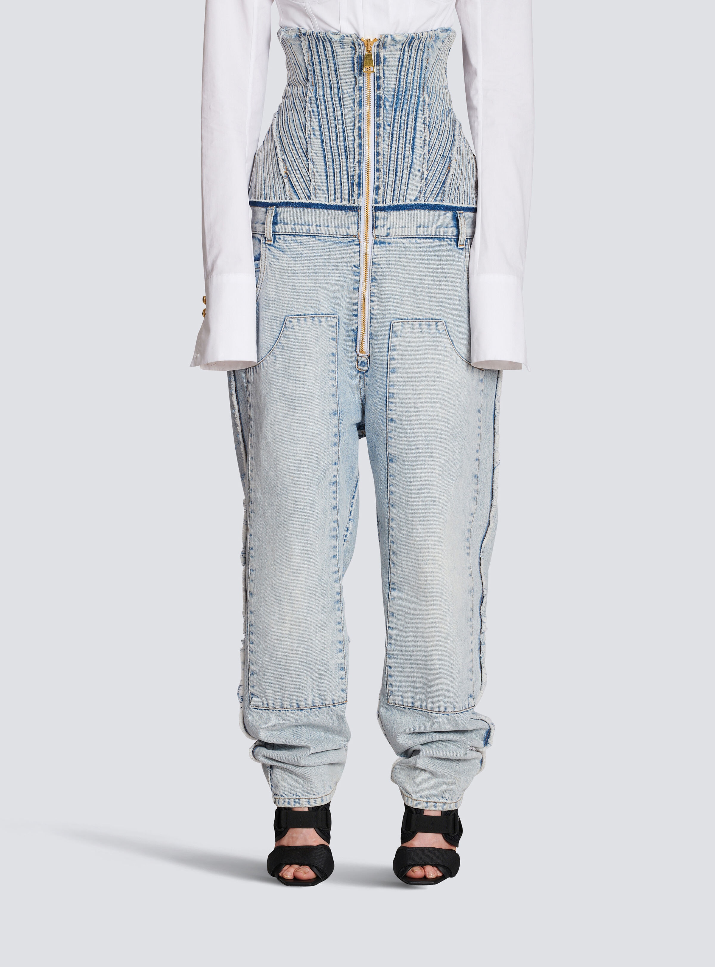 Cotton vintage boyfriend jeans - 5
