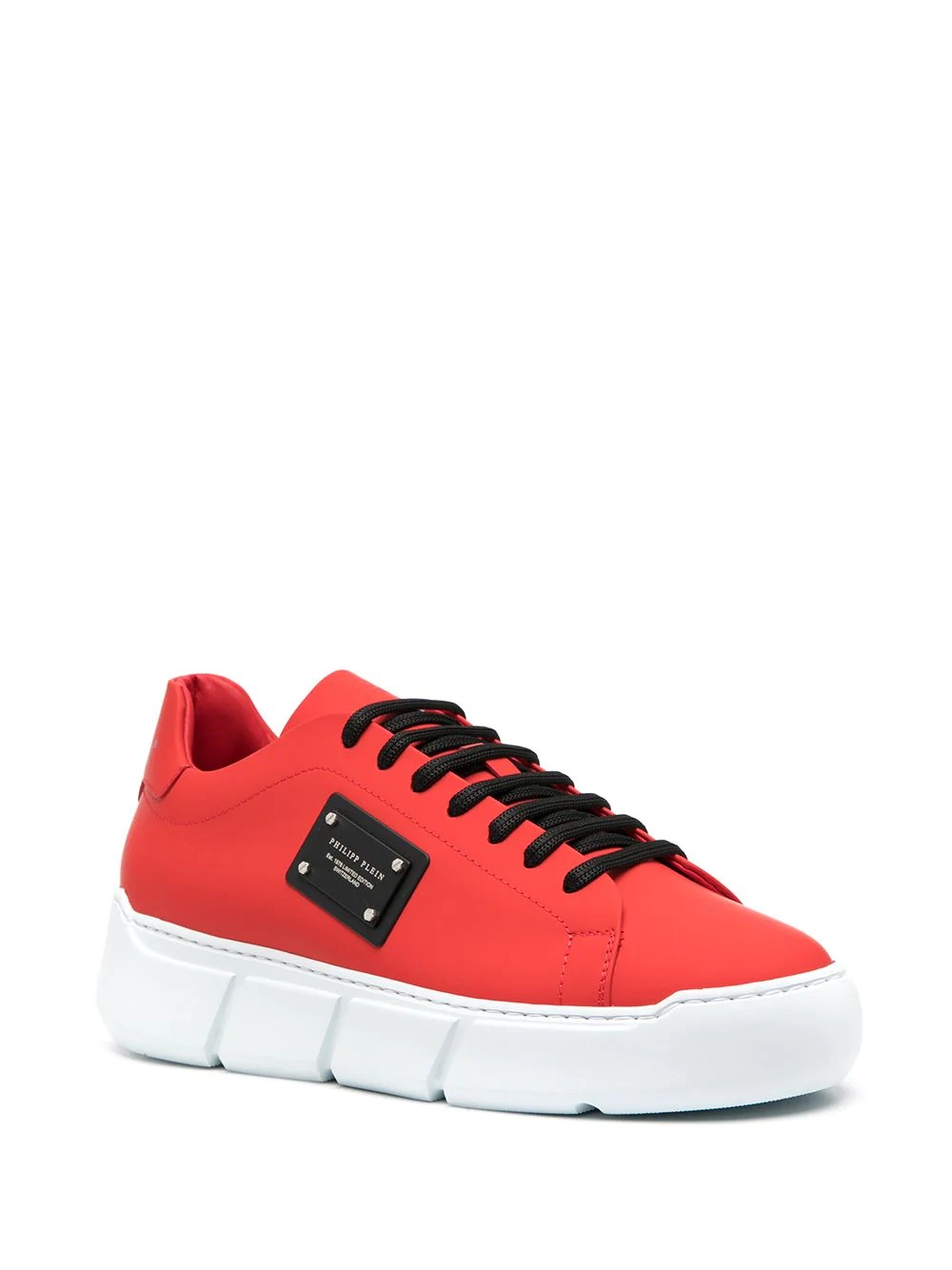 lace-up low-top sneakers - 2