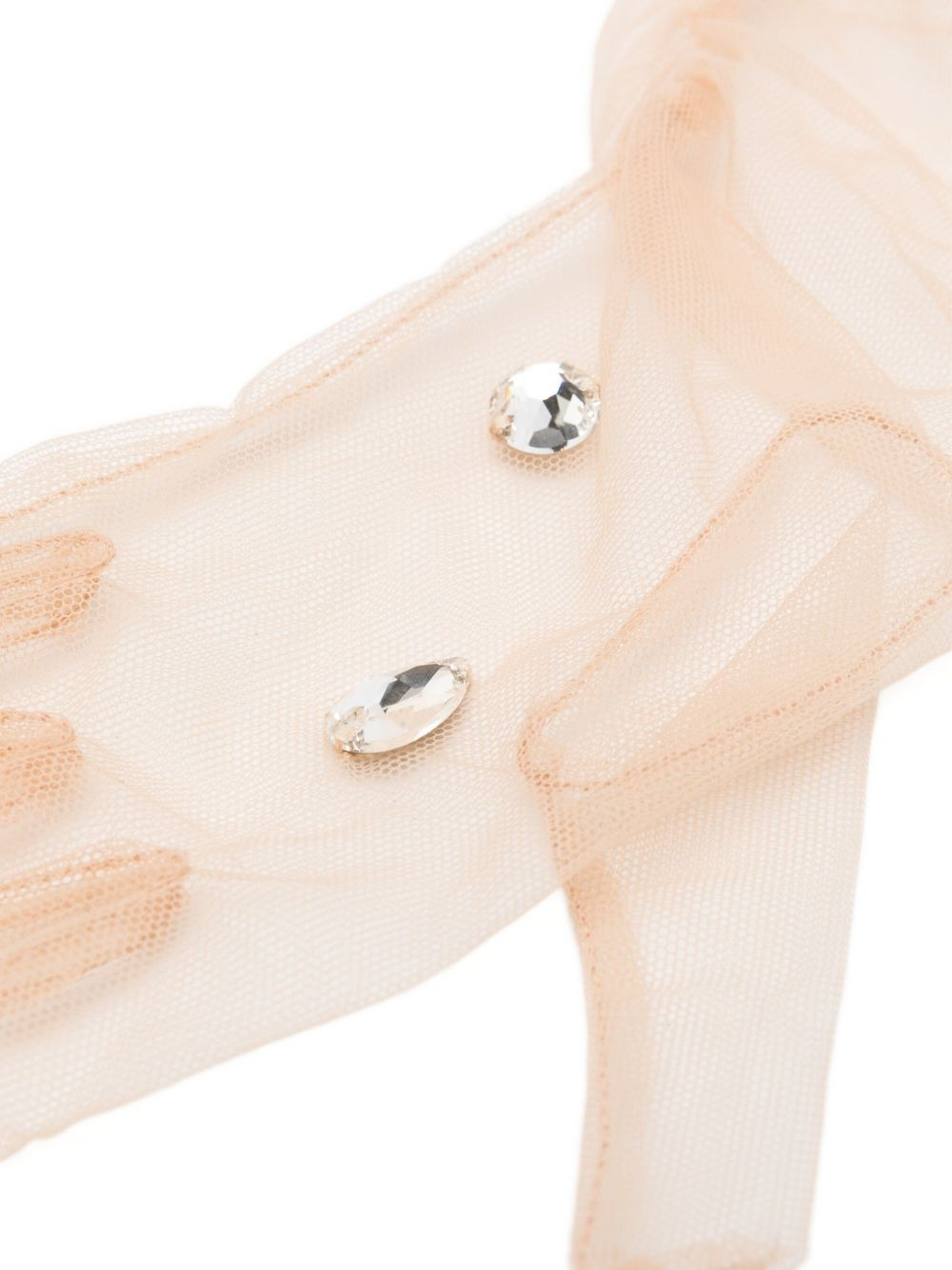 crystal-embellished gloves - 3