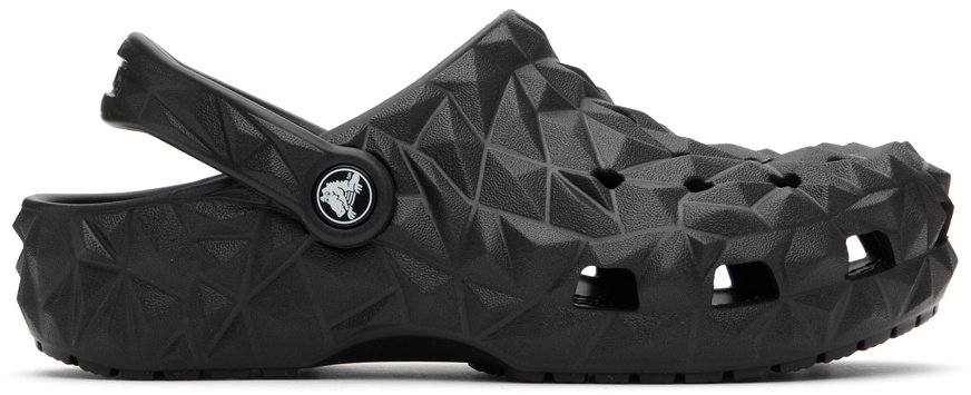 Black Classic Geometric Clogs - 2