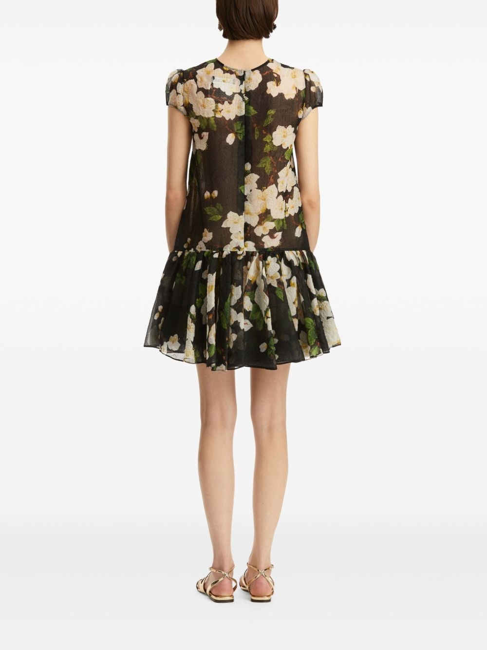 silk mini dress - 4