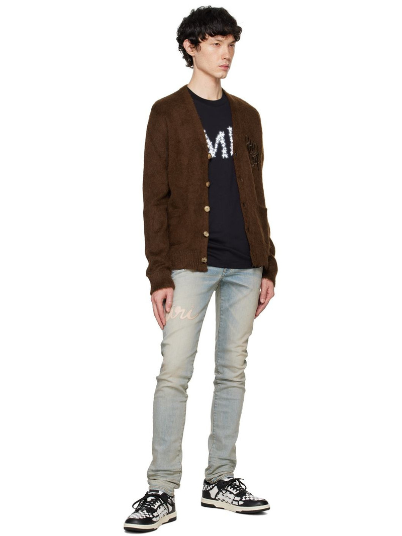 AMIRI Brown MA Swirl Cardigan outlook