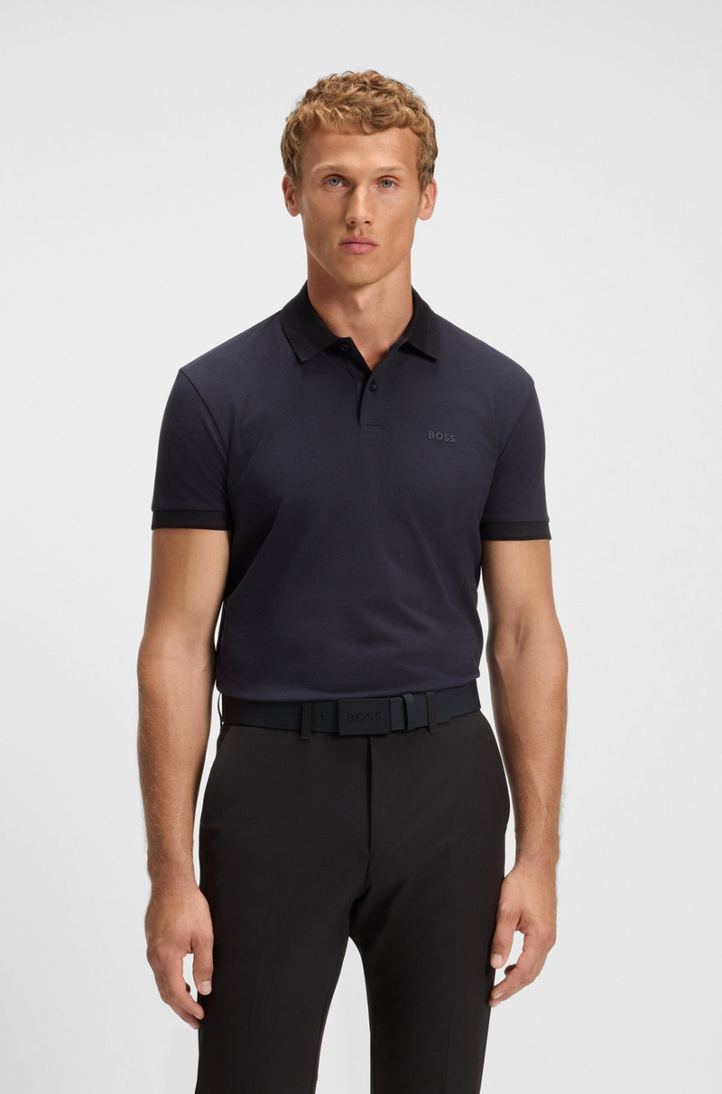 BOSS EMBOSSED BELT IN ITALIAN LEATHER WITH PLAQUE BUCKLE outlook