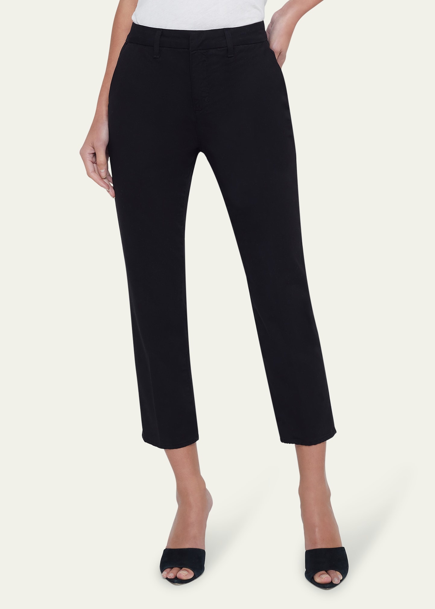 Harlow High-Rise Cropped Slim Trousers - 5