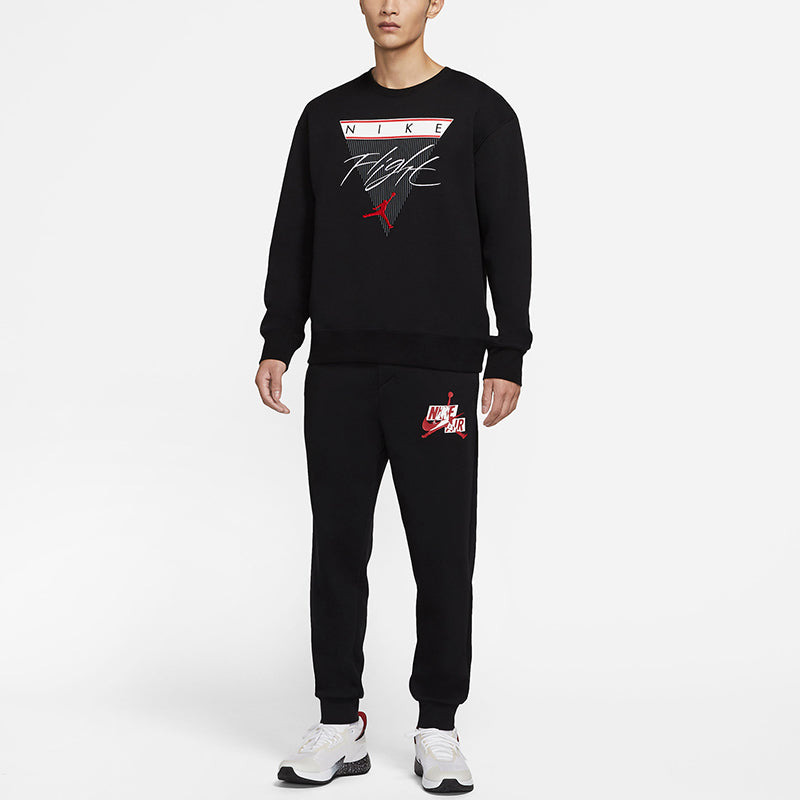 Air Jordan Flight MENS Print Crew-neck Sports Black CZ8265-010 - 3
