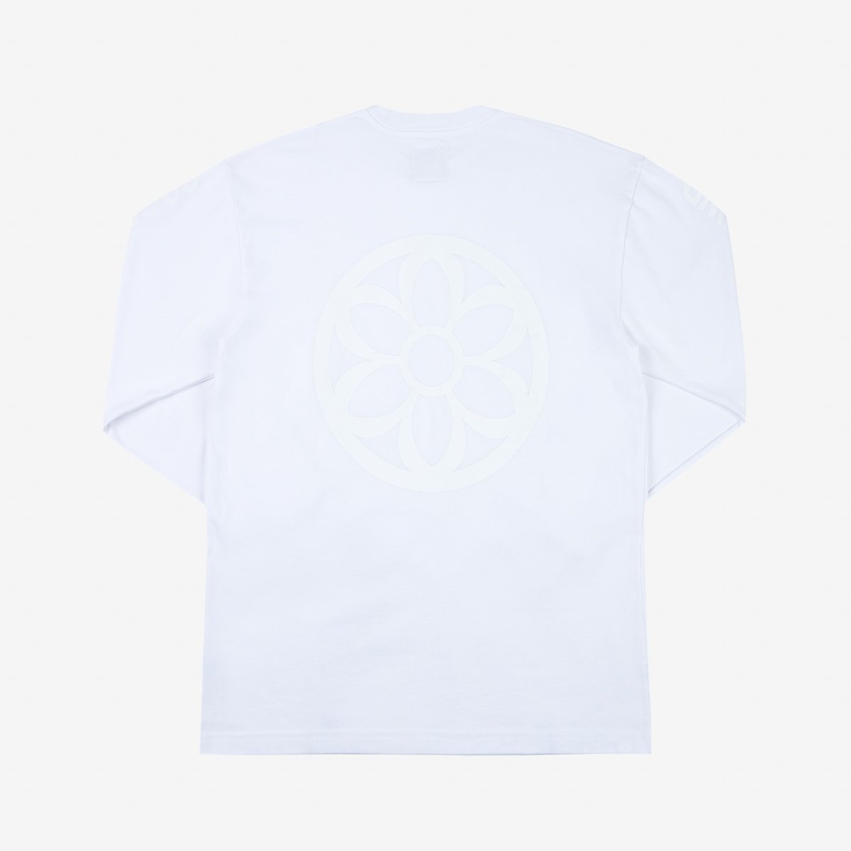 GA-LS-WHT GOOD ART HLYWD Heavyweight Long Sleeve Crew Neck T-Shirt - Optic White - 4