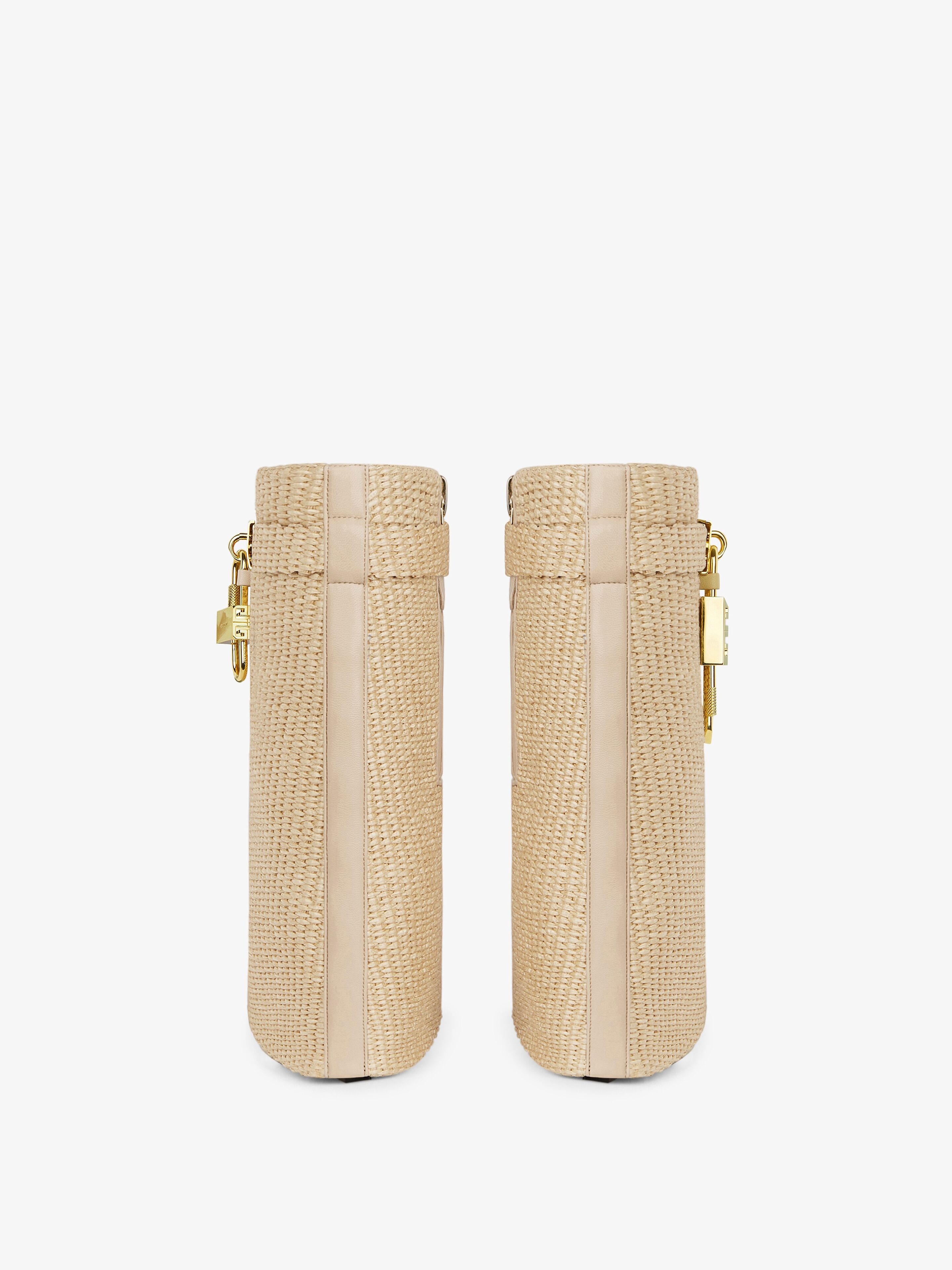 SHARK LOCK ANKLE BOOTS IN RAFFIA - 6