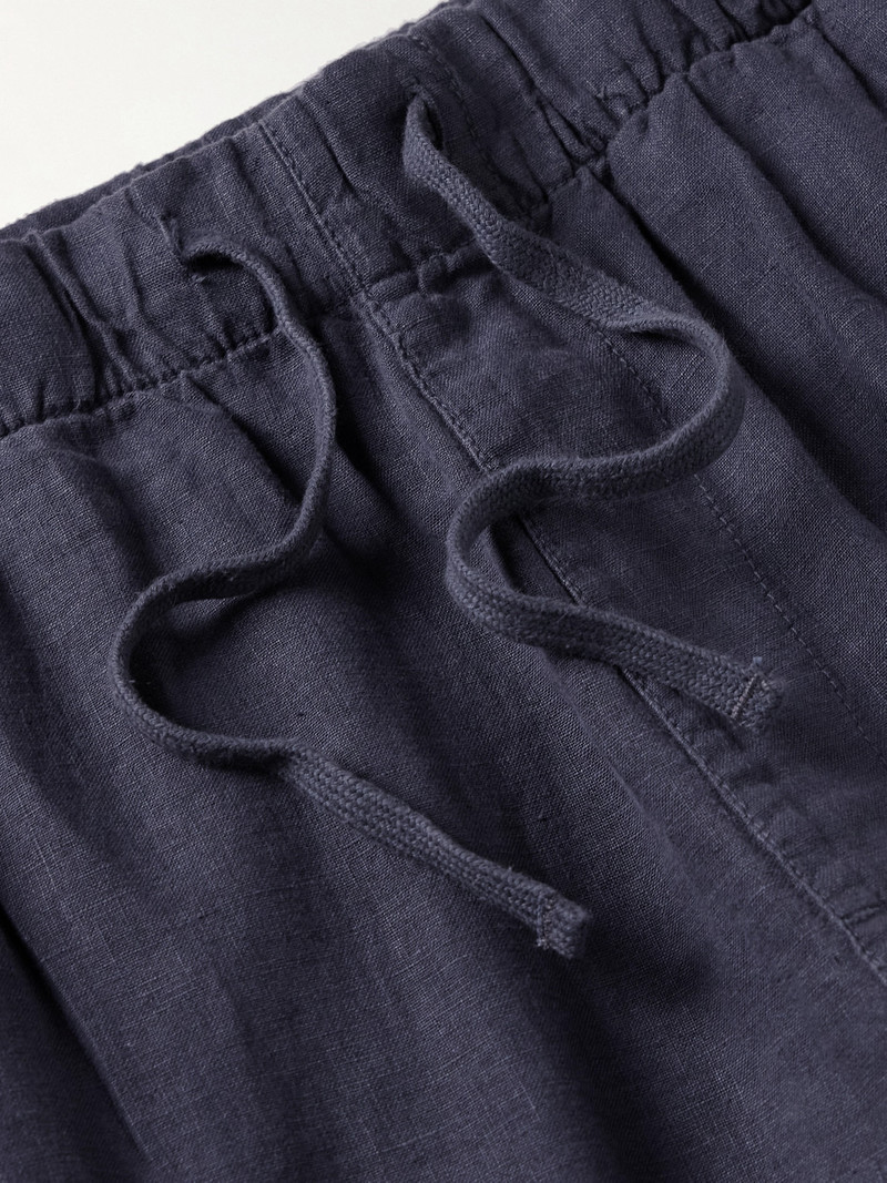 Joggy Straight-Leg Linen Drawstring Trousers 6