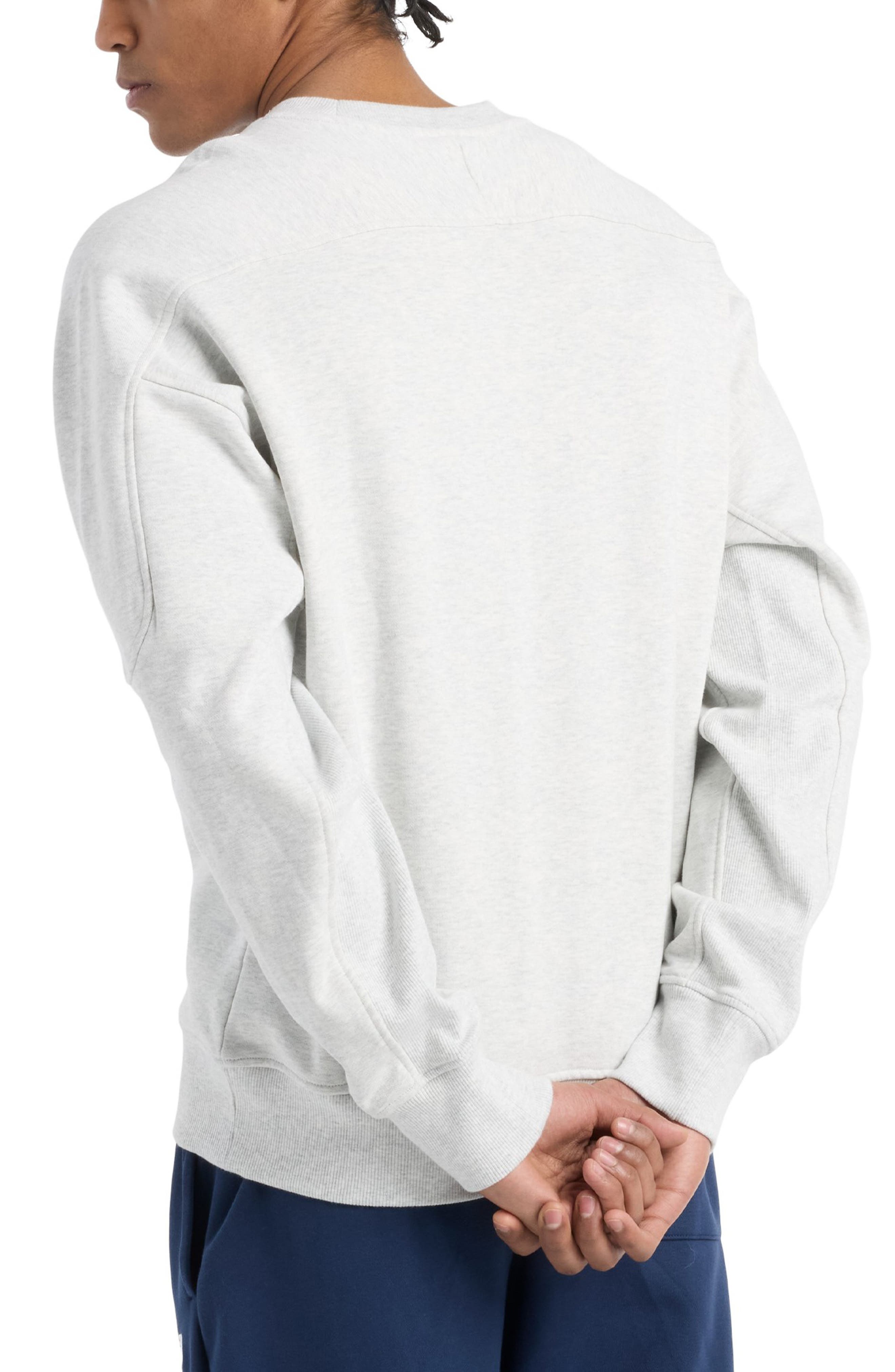 New Balance Varsity French Terry Crewneck Sweatshirt in Ash Heather at Nordstrom - 2