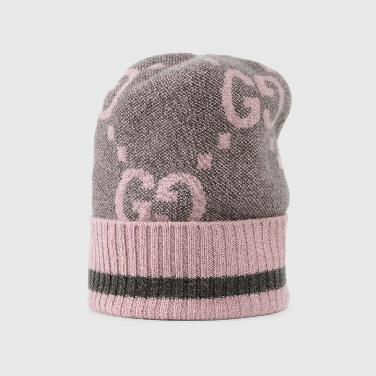 GG knit cashmere hat - 2