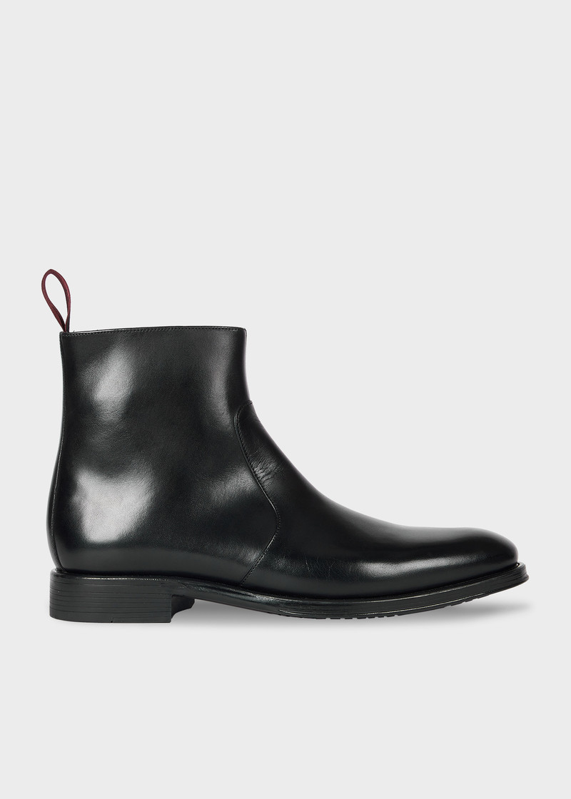 Black Leather 'Lenny' Boots 1