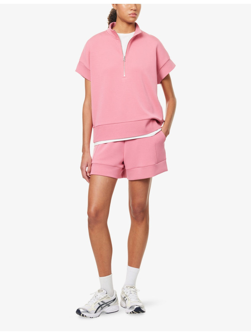 VARLEY Ritchie short-sleeved stretch-woven sweatshirt outlook