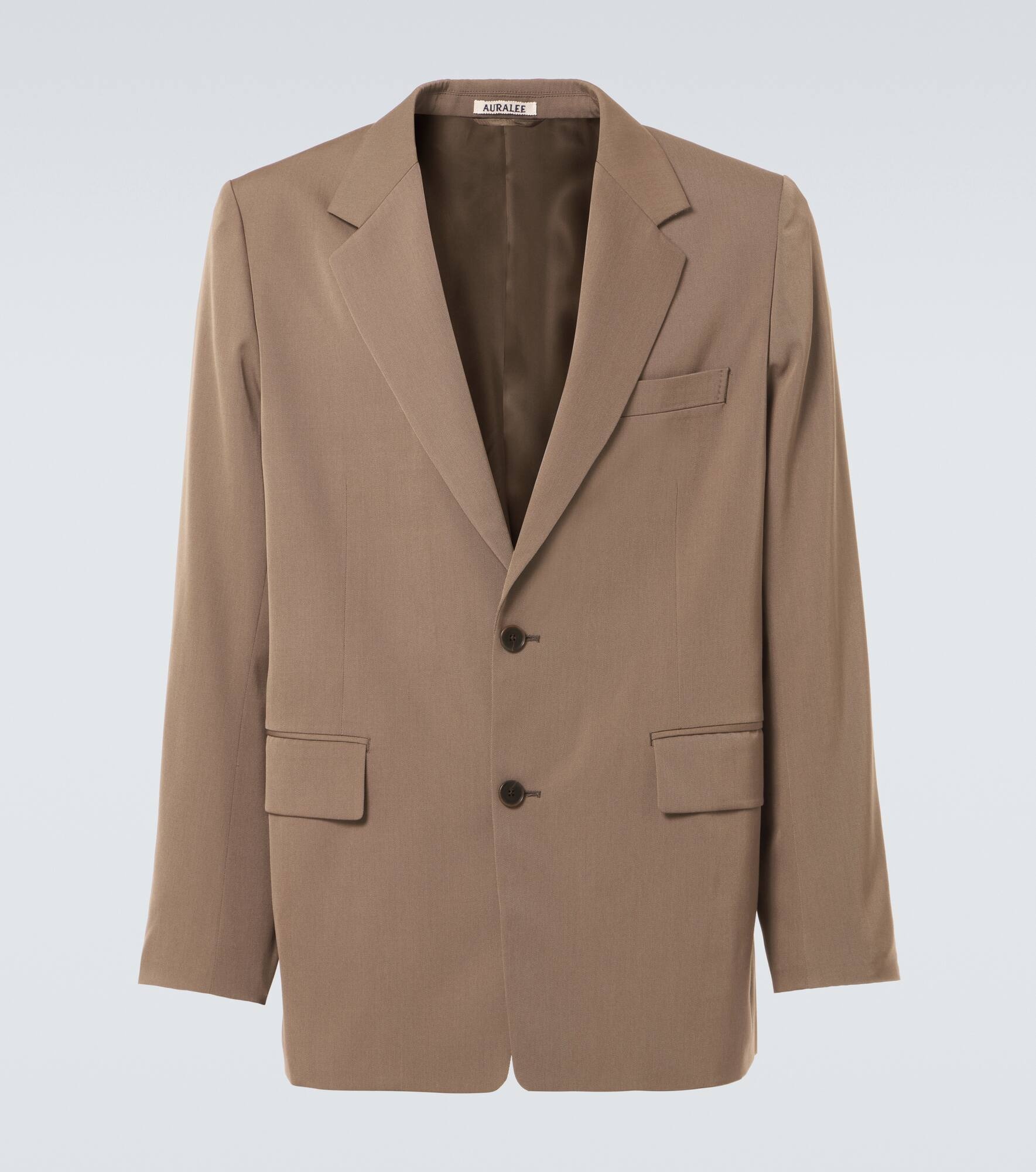 Wool gabardine blazer - 1