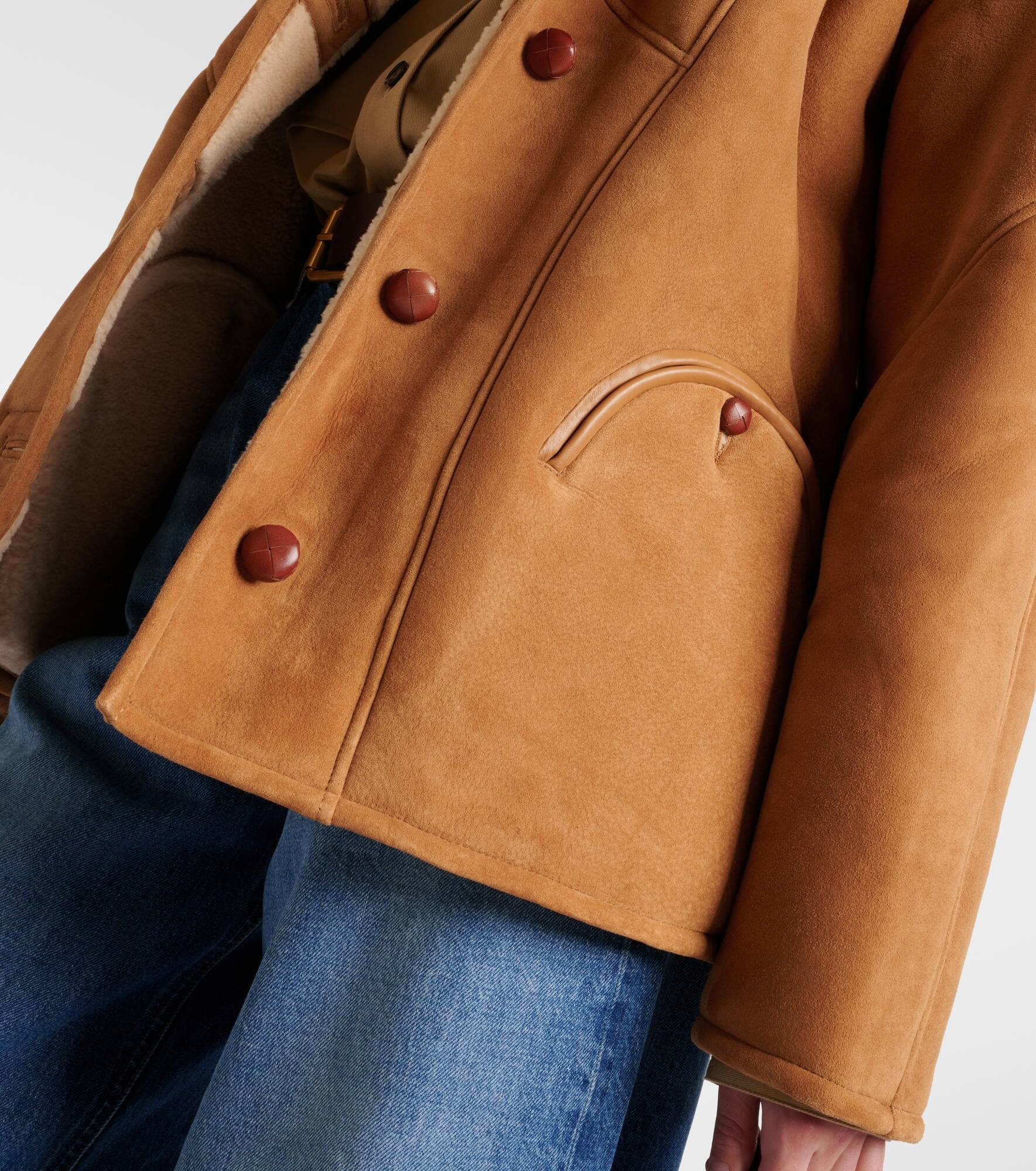 Tatoosh shearling-lined suede jacket - 5
