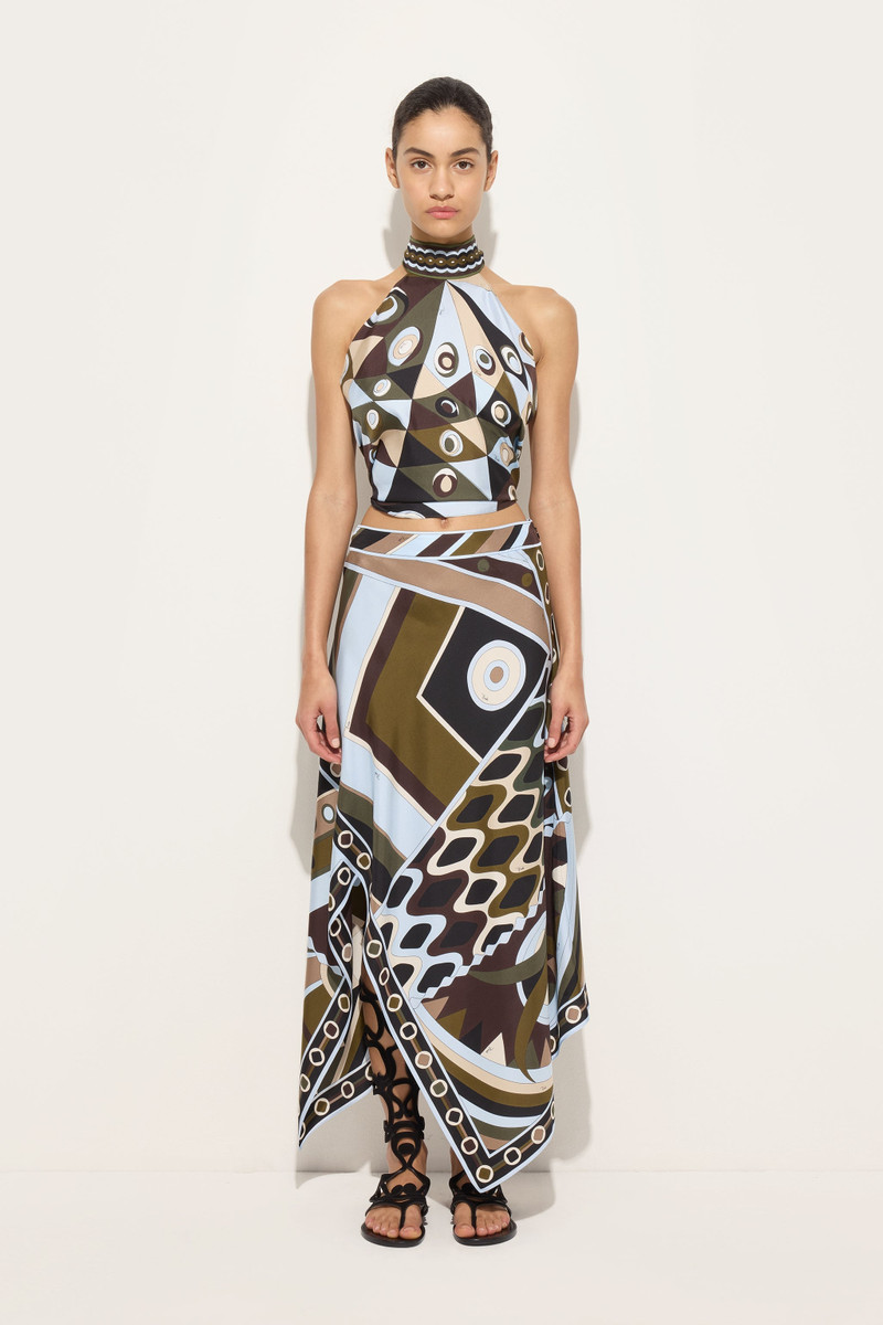PUCCI OCCHI PRINT HALTER TOP outlook