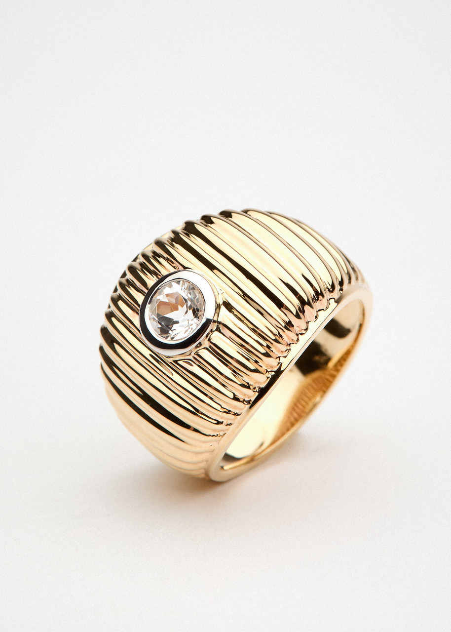 Yvonne Leon Bague Maxi 9kt Gold Ring - 5