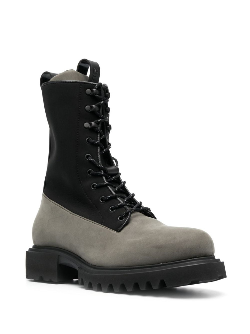 RAINS Show lace-up combat boots outlook
