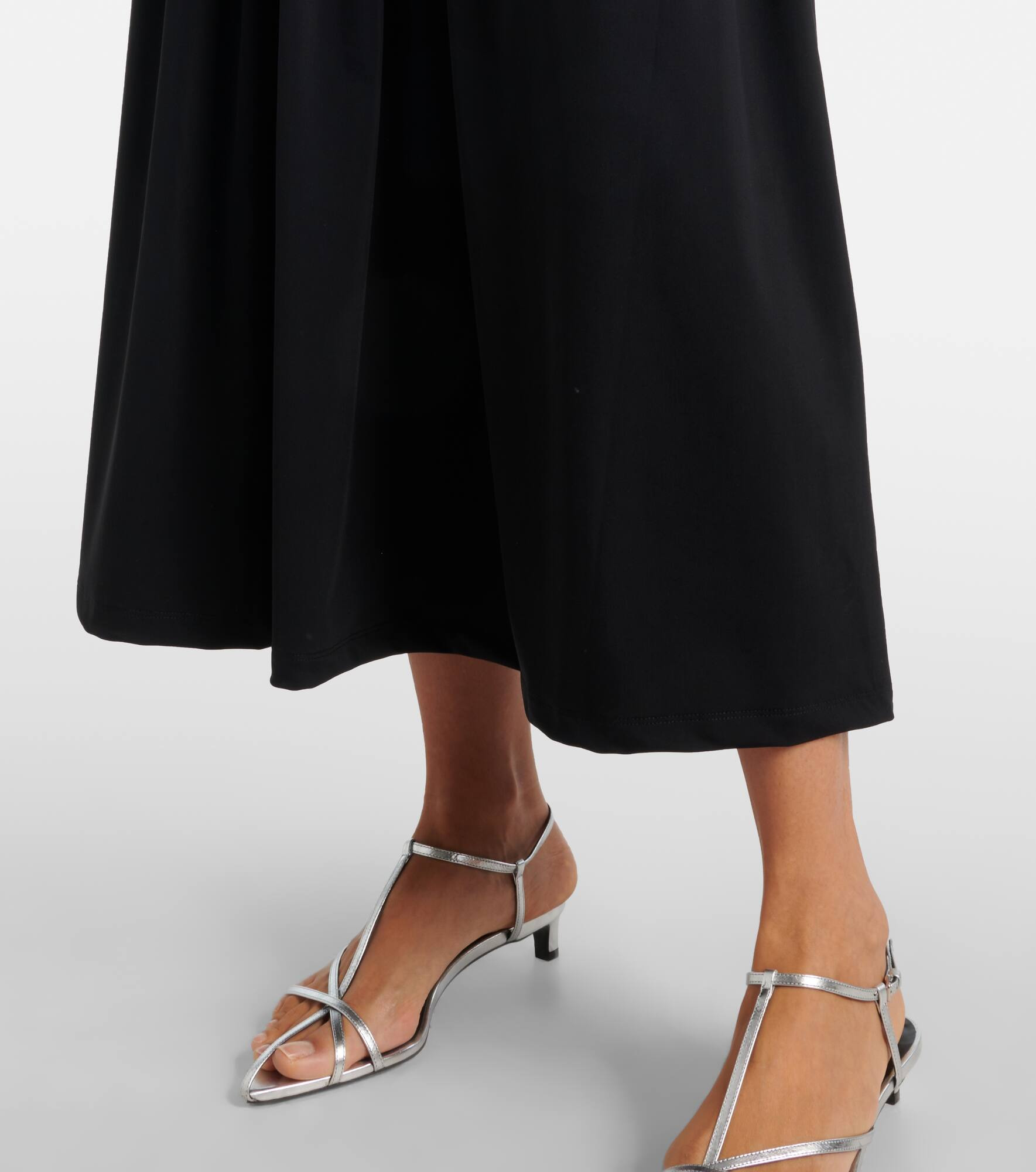 Draped jersey maxi dress - 6