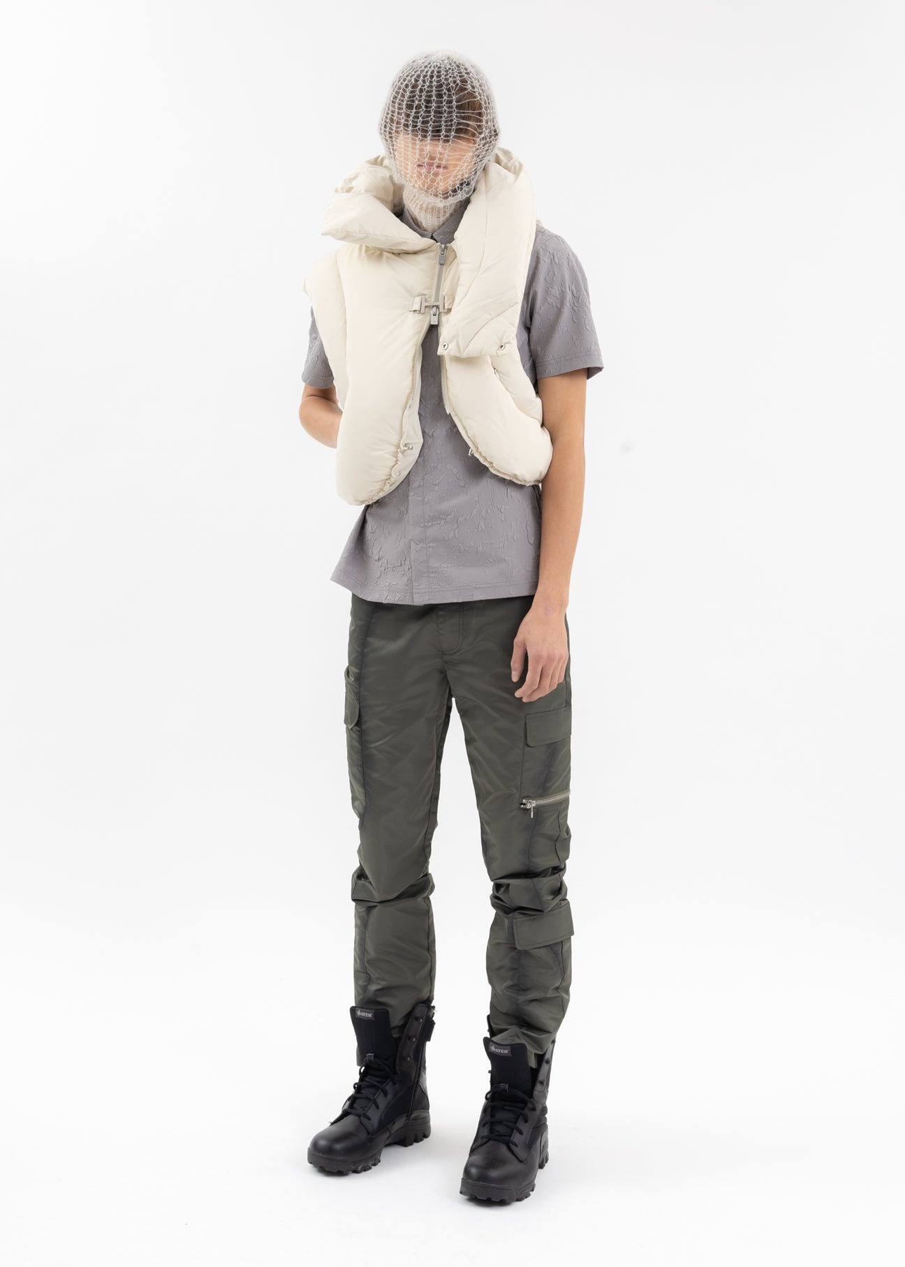 KHAKI CLANDESTINE CARGO TROUSERS - 5