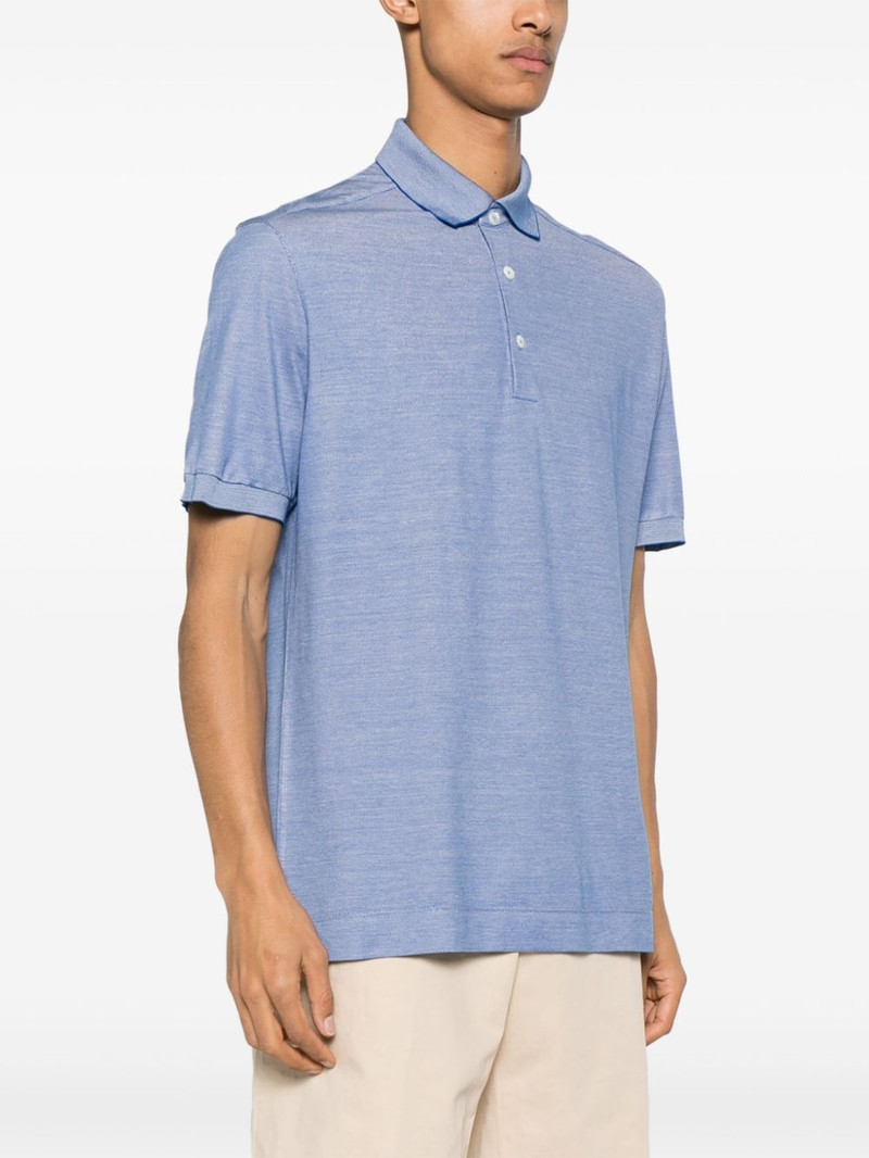 mÃ©lange-effect polo shirt 3