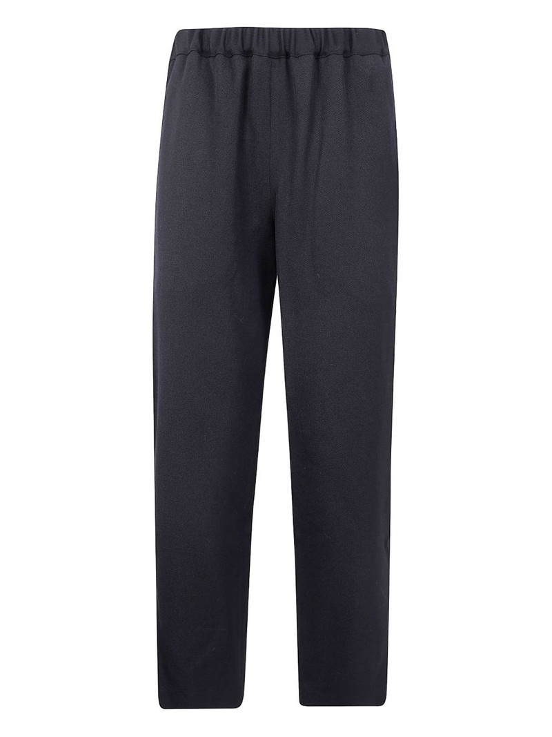 elastic-waist wool trousers 1