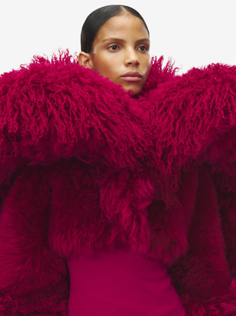 Sculpted Shearling Bolero 5