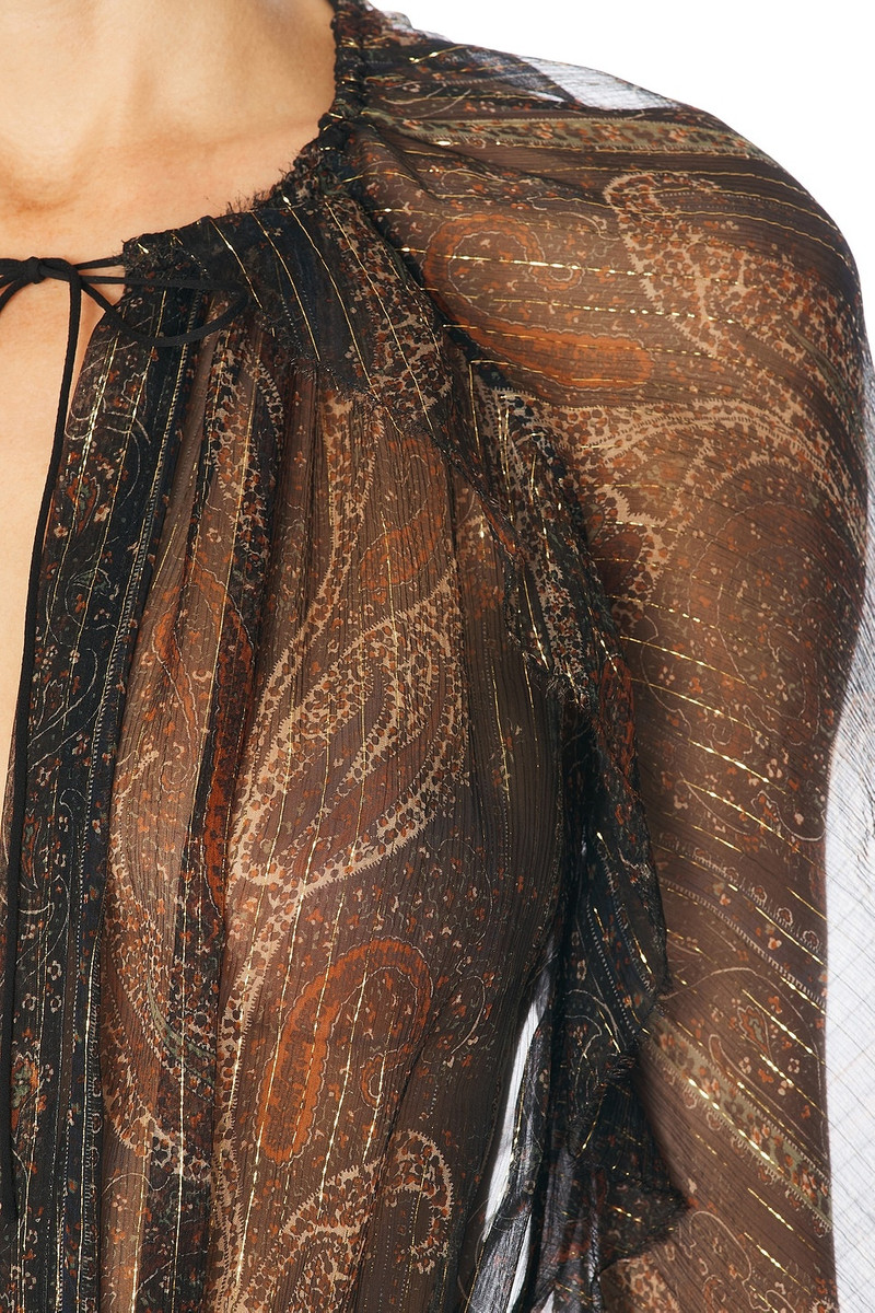 SAINT LAURENT Short Sleeve Mini Dress outlook