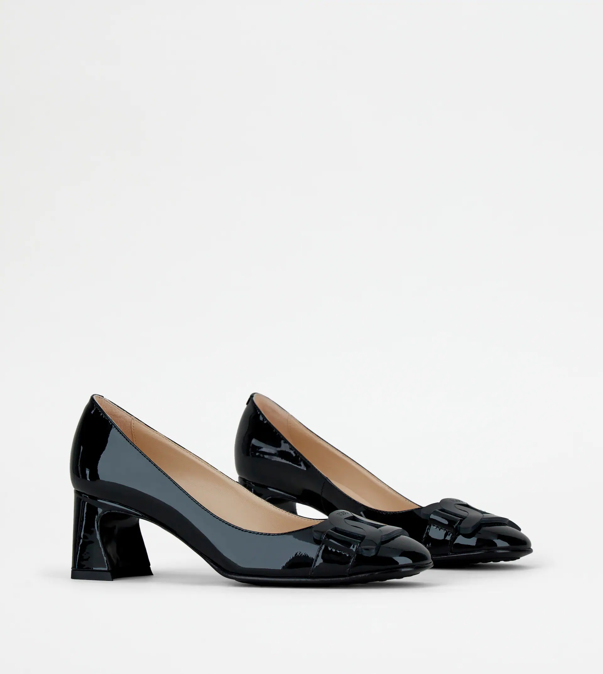 SLIDE PUMPS IN PATENT LEATHER - BLACK - 2