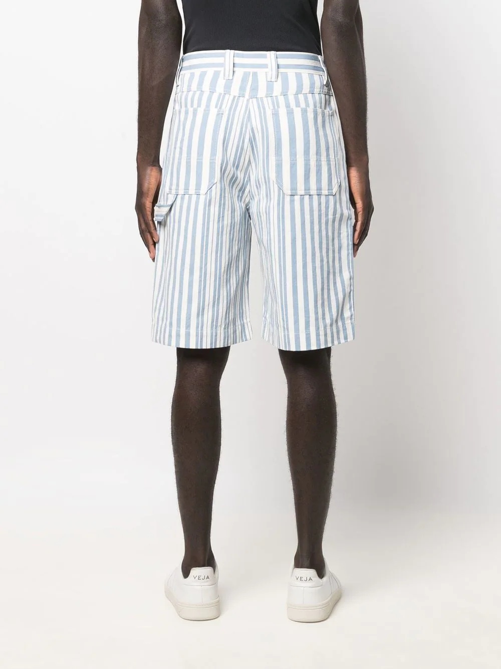 striped deck shorts - 4