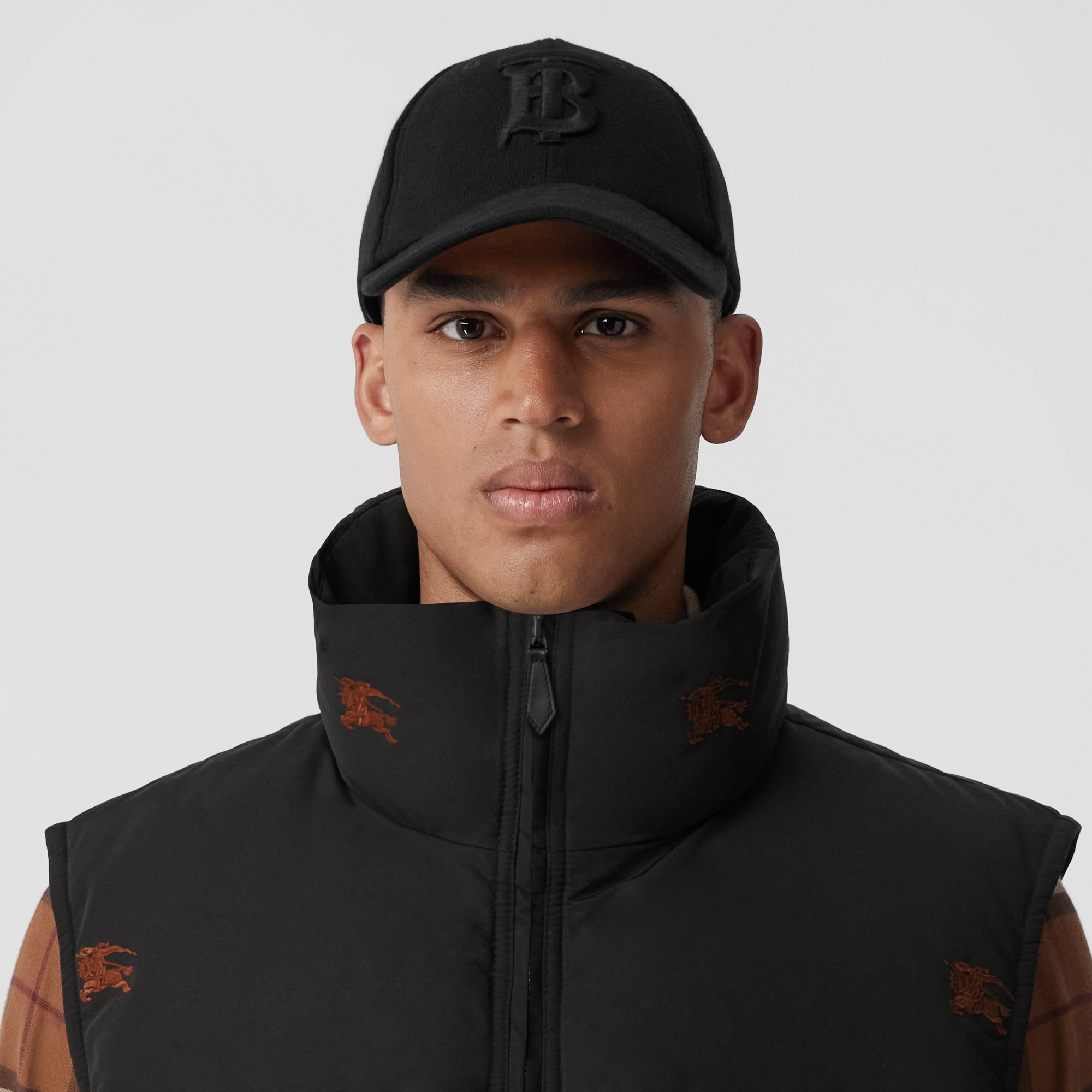 Embroidered EKD Nylon Puffer Gilet - 3