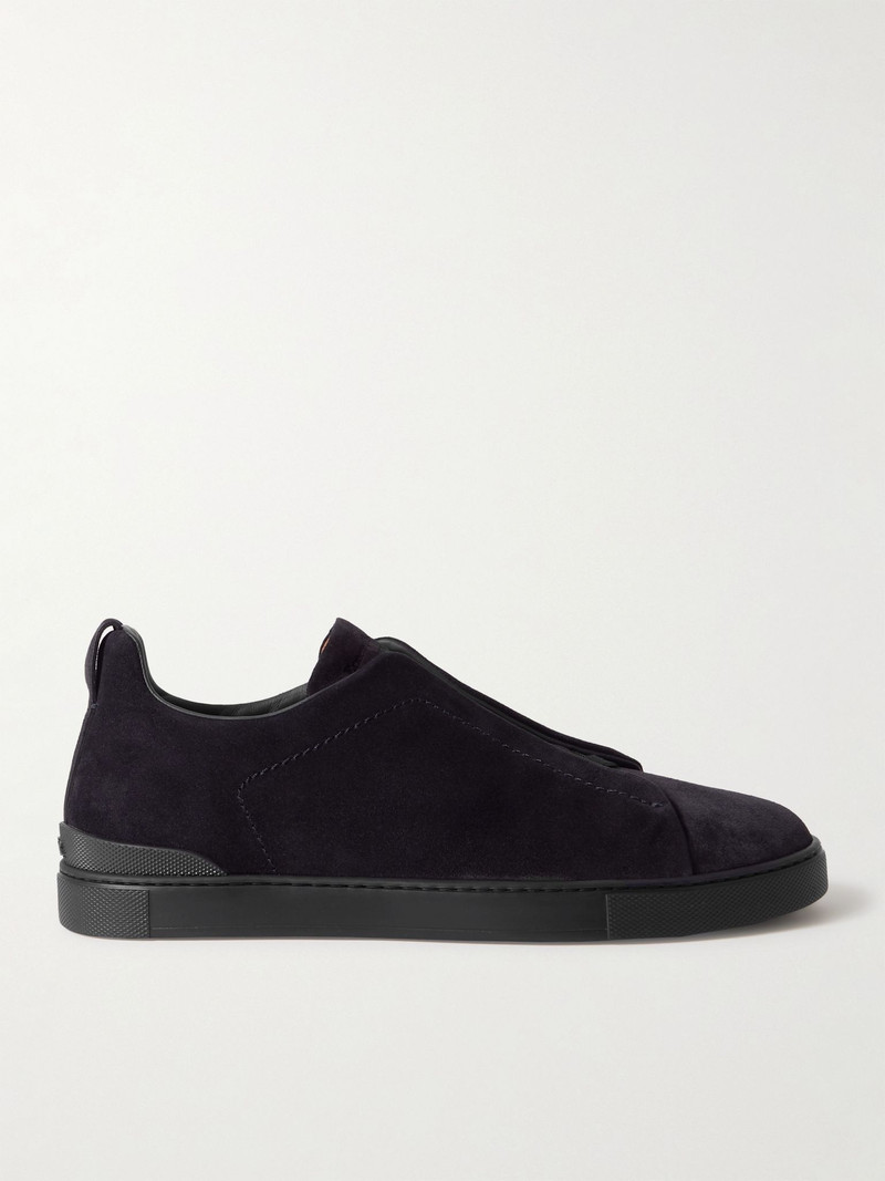 Suede Slip-On Sneakers - 1