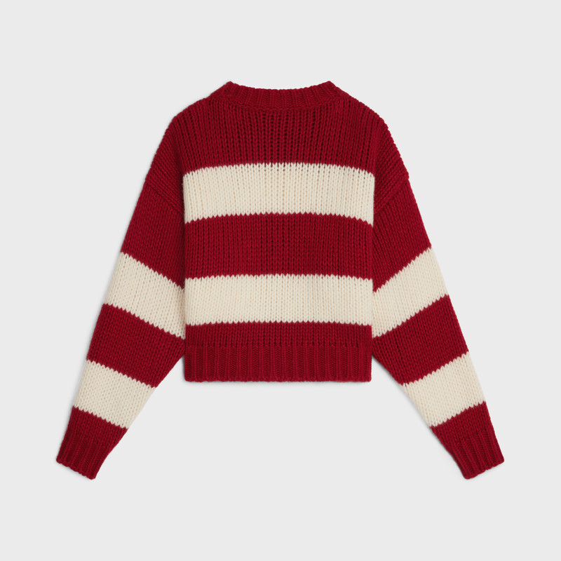 CELINE crew neck sweater in wool, cashmere and silk outlook
