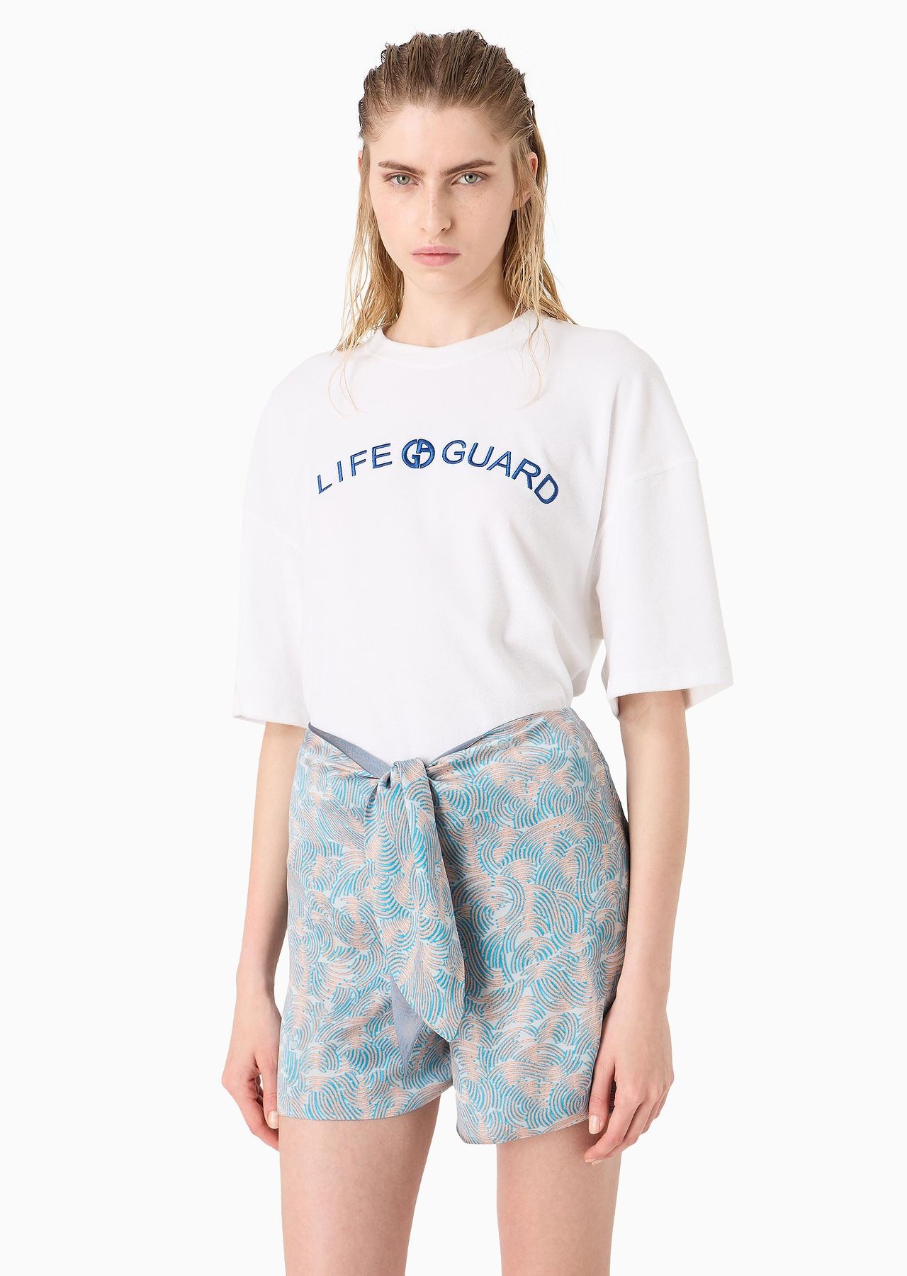 Printed silk shorts - 2
