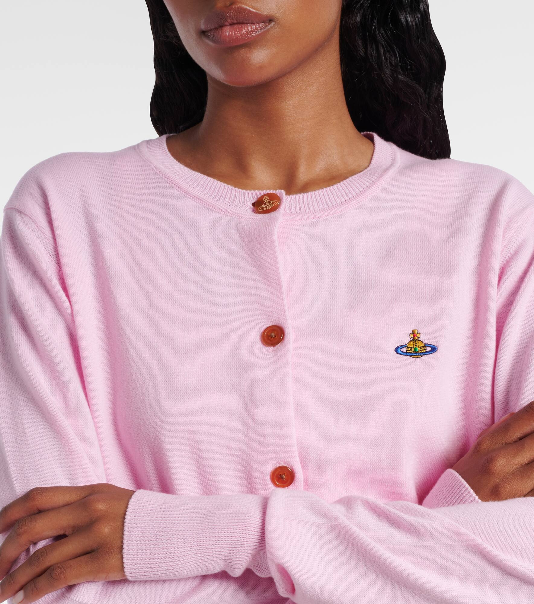 Orb cotton and cashmere cardigan - 4