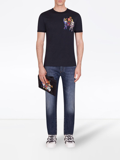 Dolce & Gabbana dancing character-embroidered T-shirt outlook