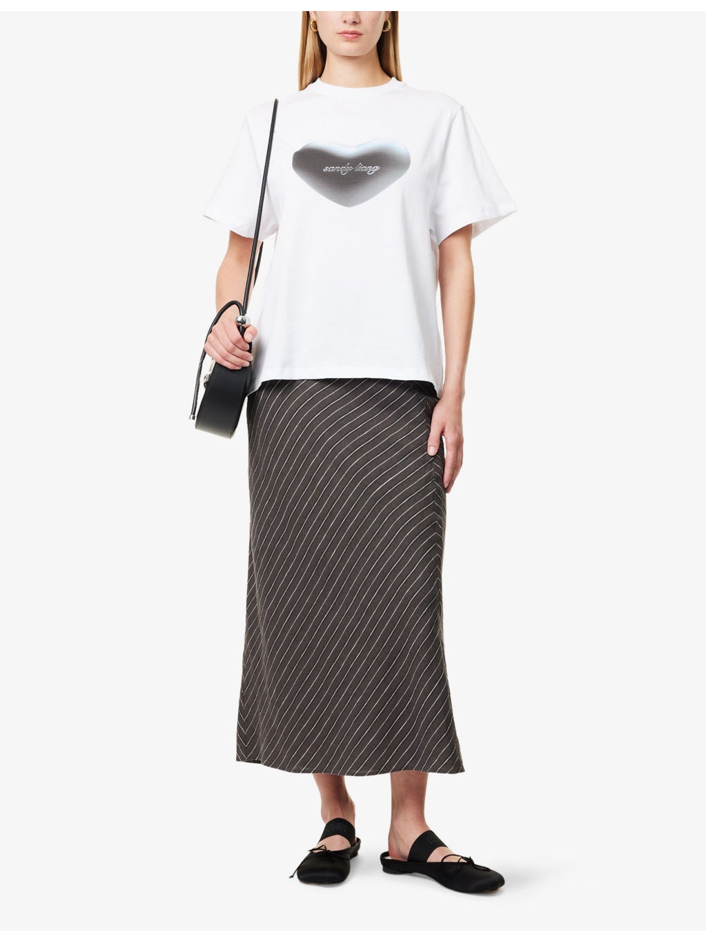 ★Sandy Liang★ ホワイト Chouchou Tシャツ Sandy Liang Chouchou T-Shirt in White | Lyst Canada