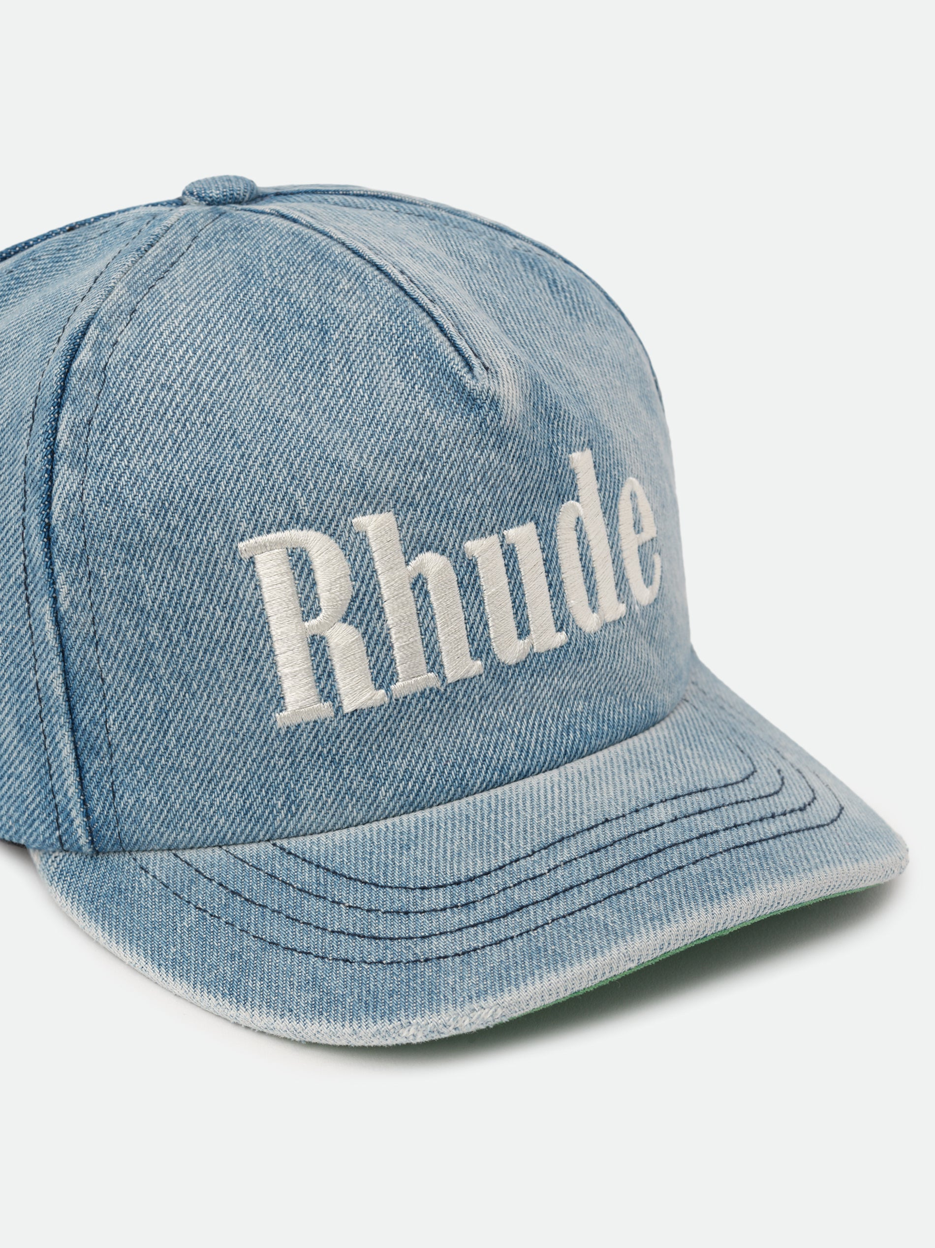 RHUDE LOGO DENIM HAT - 3