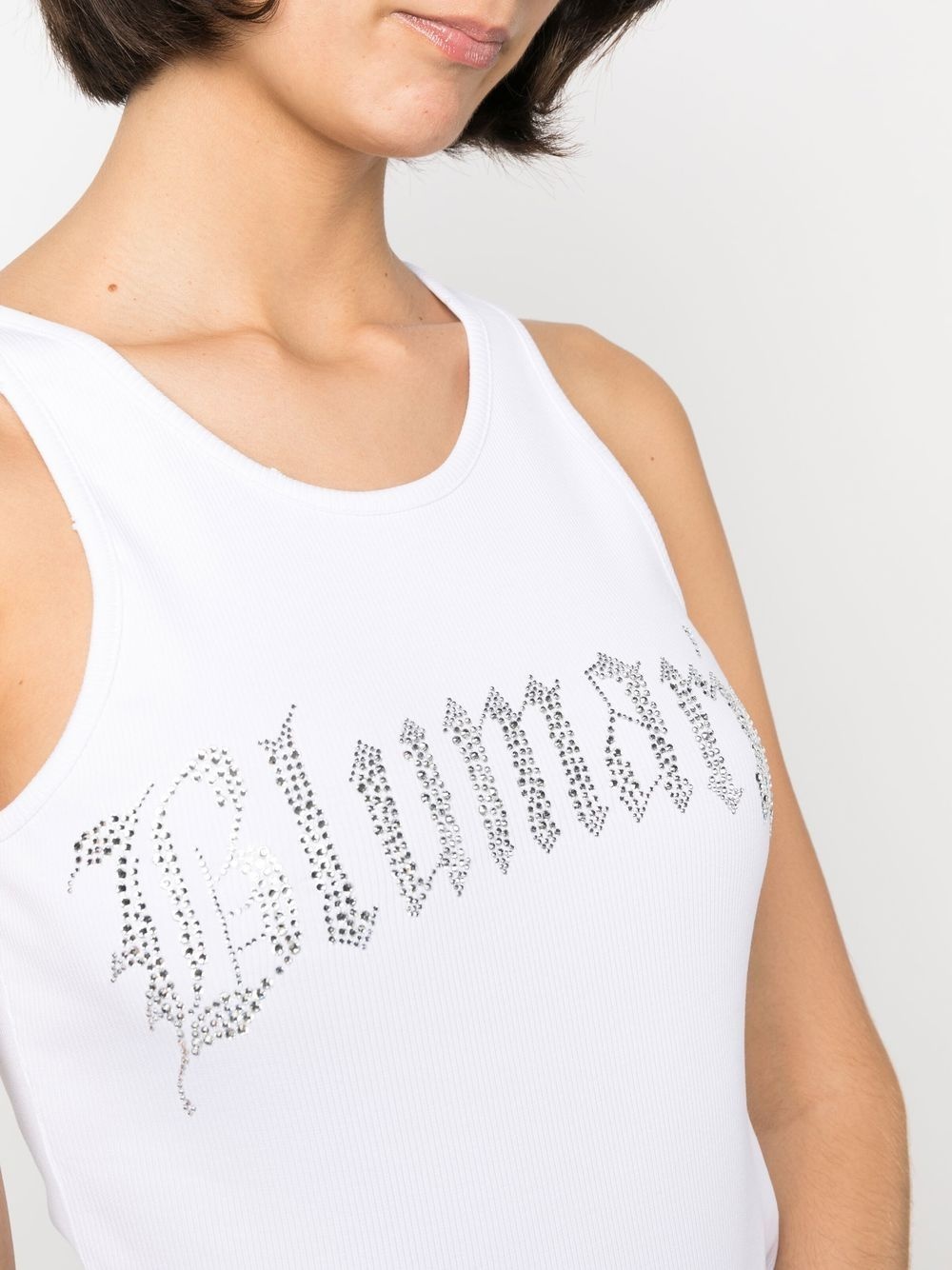 gem-logo crew-neck tank top - 5