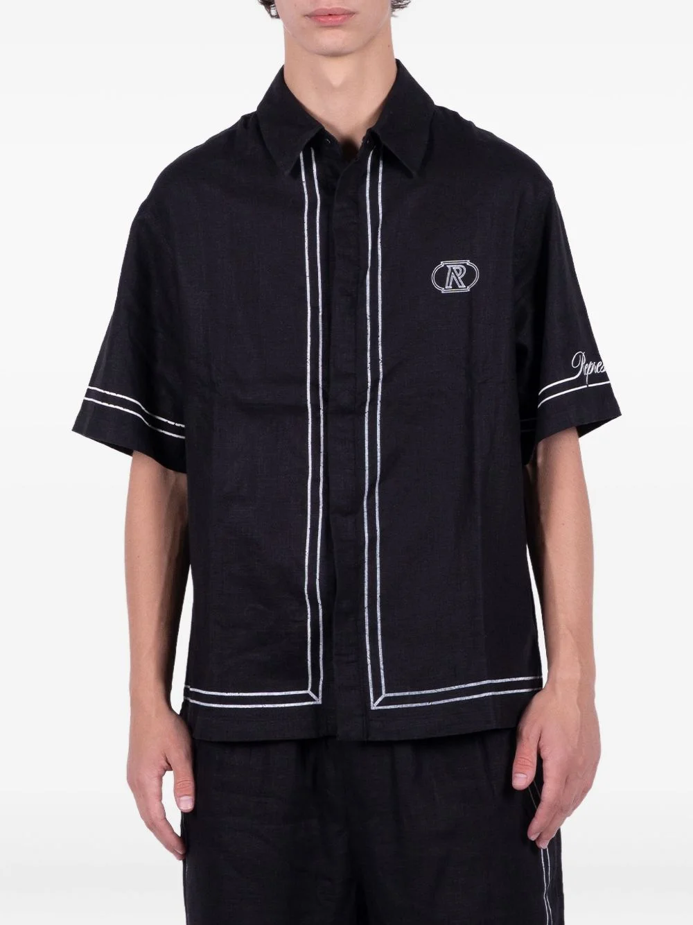 border logo shirt - 1