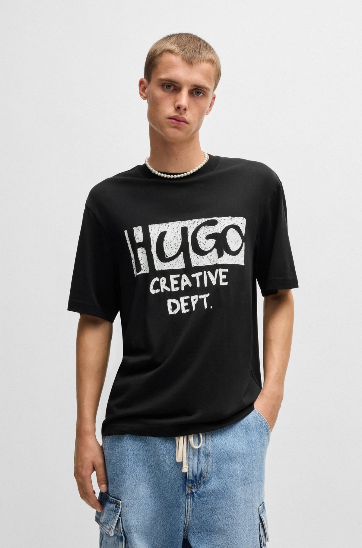 COTTON-JERSEY T-SHIRT WITH LOGO ARTWORK - 2