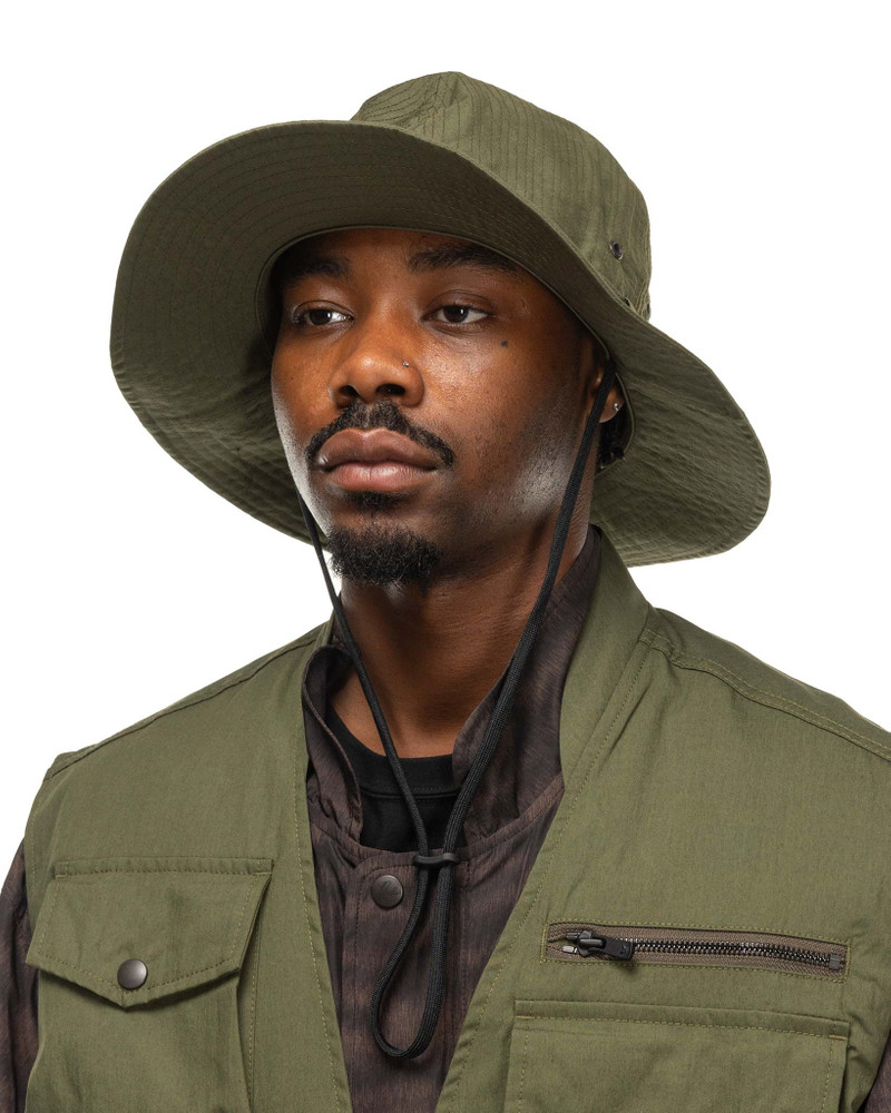 NEEDLES Crusher Hat - C/N Oxford Cloth Olive outlook