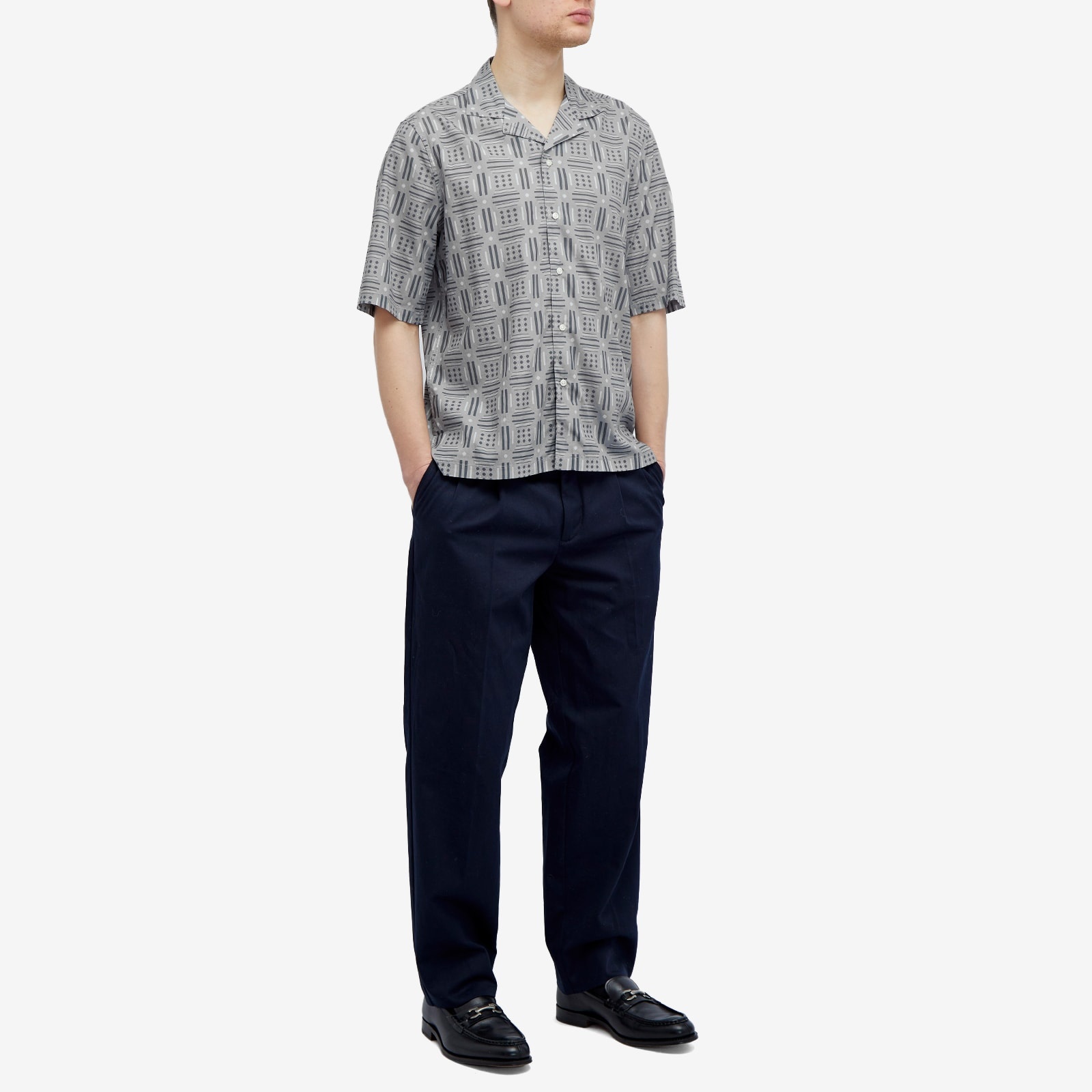 Officine Générale Eren Geomatric Print Vacation Shirt - 4