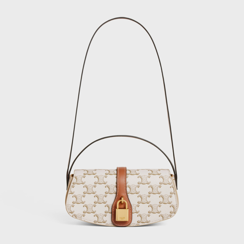 CLUTCH ON STRAP TABOU in Triomphe canvas and calfskin 6
