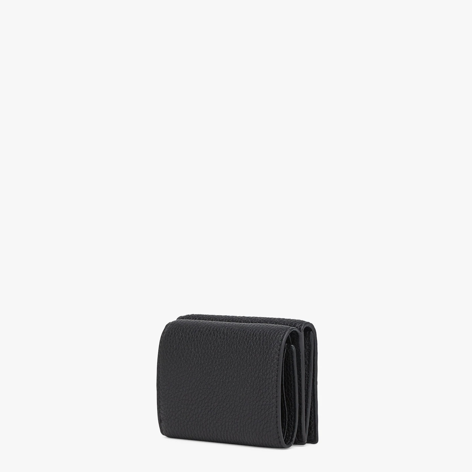 Black leather tri-fold wallet - 2